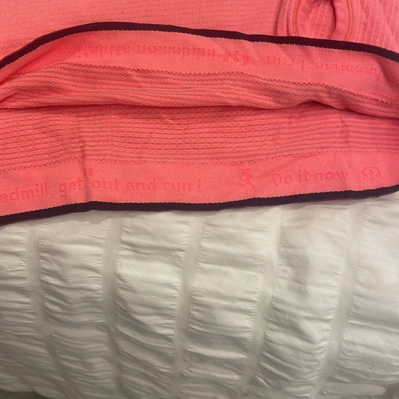 Lululemon- swiftly tech long sleeve shirt 2.0; size 4, coral color - Picture 3 of 4
